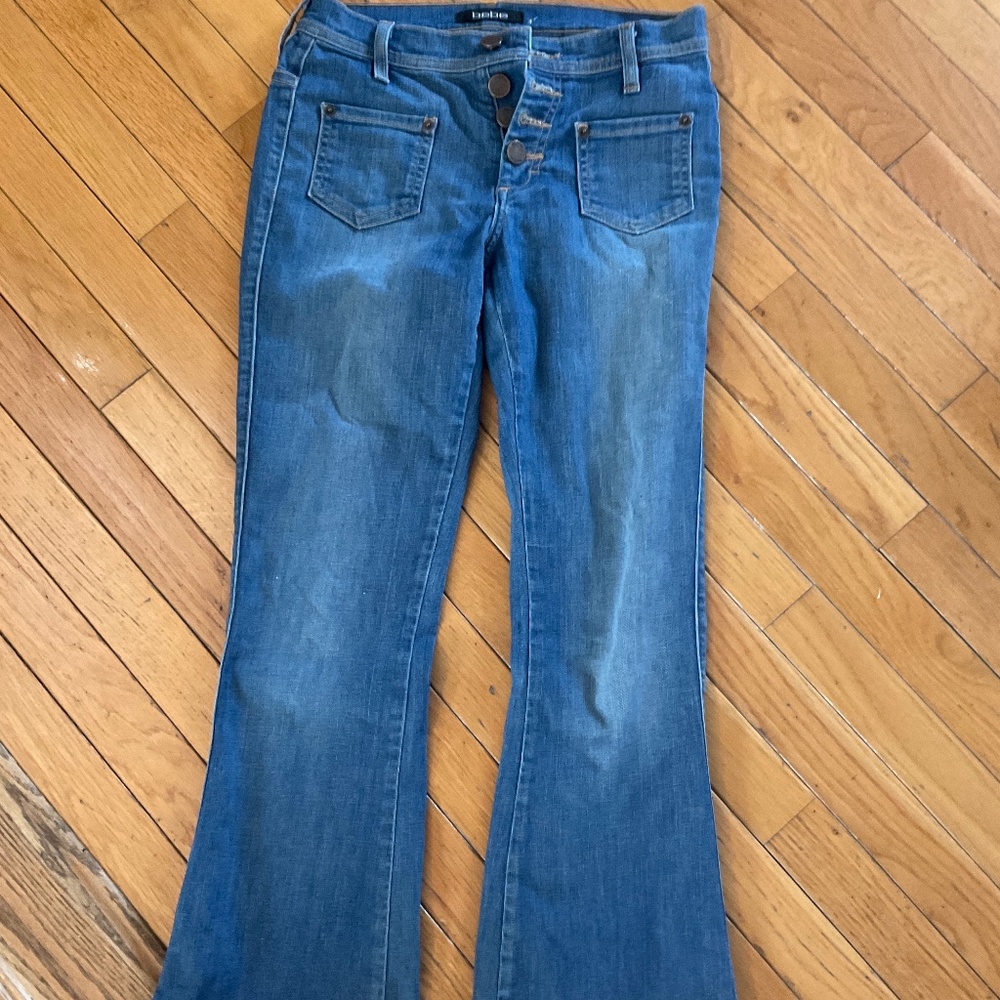 Bebe Women’s Flare Jeans With Pockets- 25” Waist